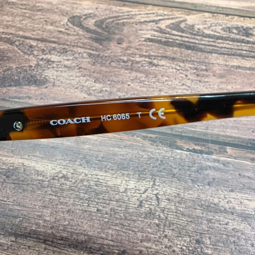 Coach HC 6065 5438 Black Tortoise Cat Eye Eyeglasses Frames 51-17-135 Men Women